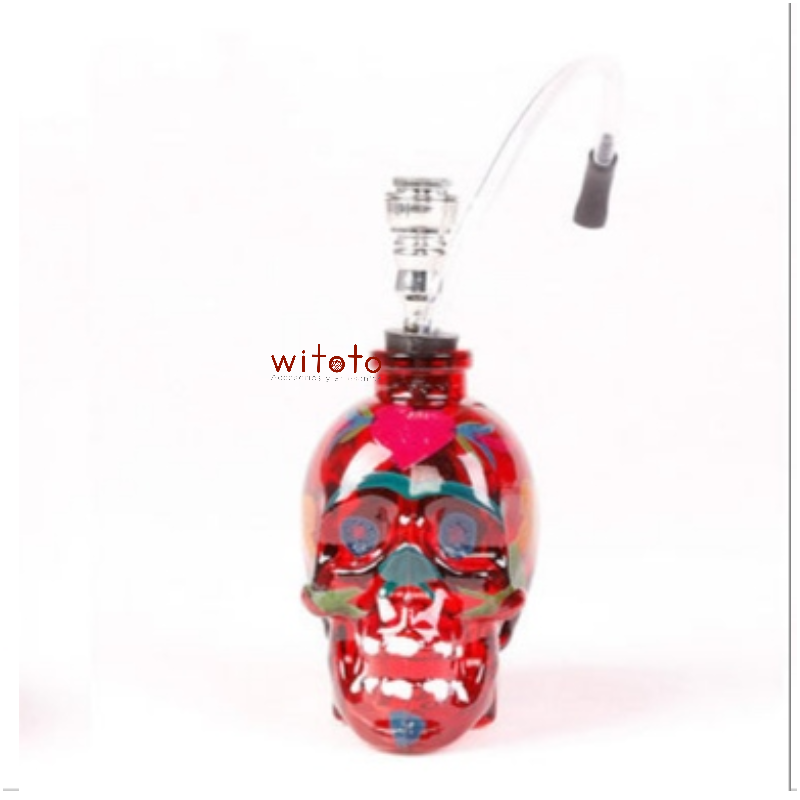 BONG DE VIDRIO CALAVERA ESTAMPADO